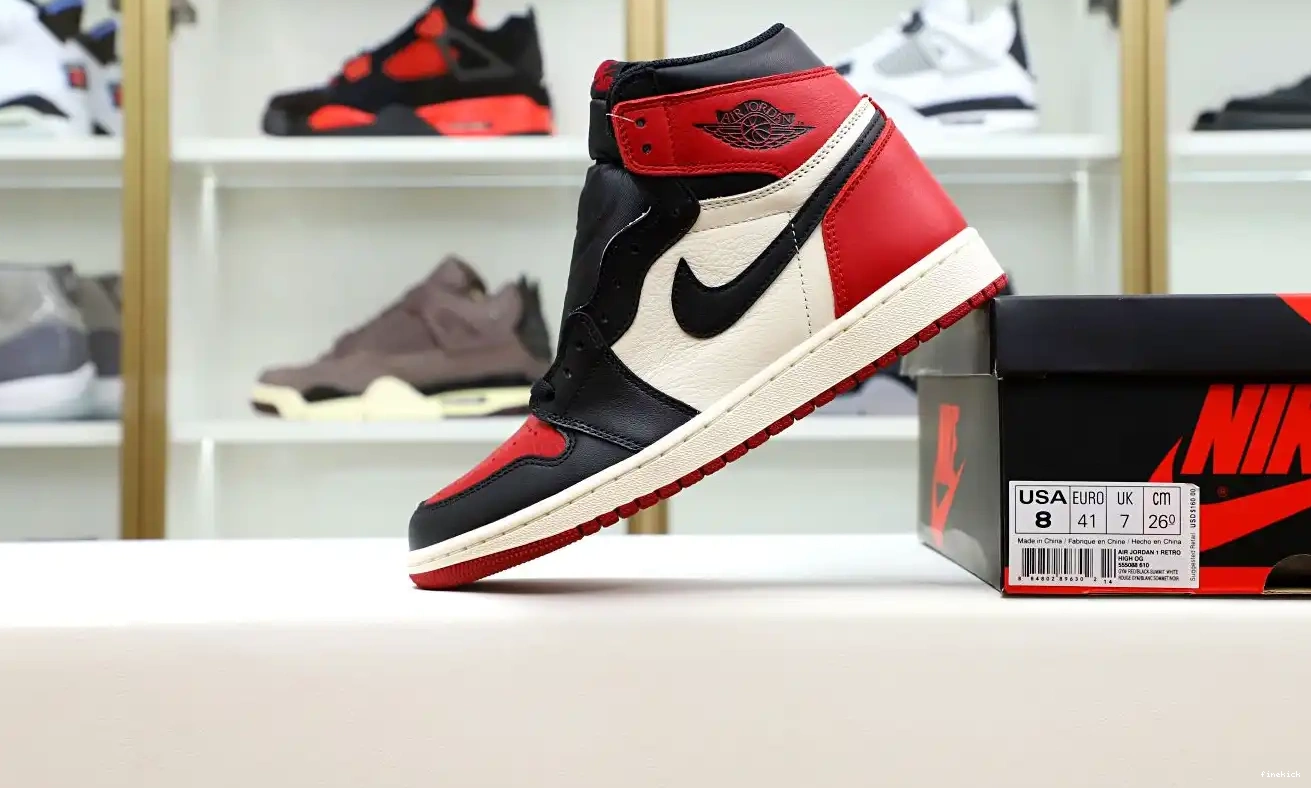 1 AIR JORDAN HIGH RETRO OG 'BRED TOE' 0320