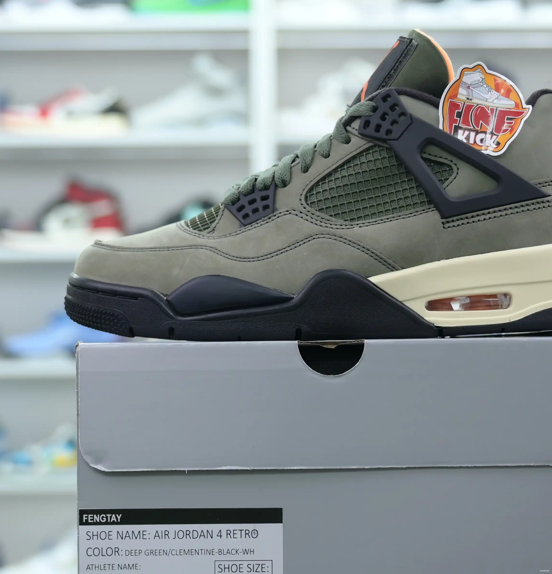 Retro UNDFTD Jordan Jordan 4 Air UNDEFEATED x 0320